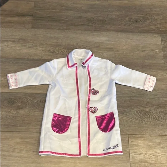 Disney Doc McStuffins 2T Girls Dr. Coat with Pink Accents - Picture 1 of 3